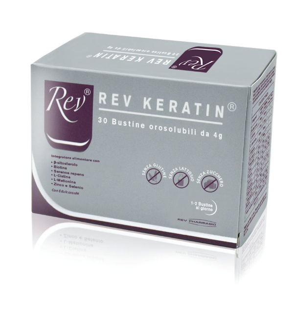 REV Keratin 30 Bustine - Integratore per il benessere di capelli e unghie